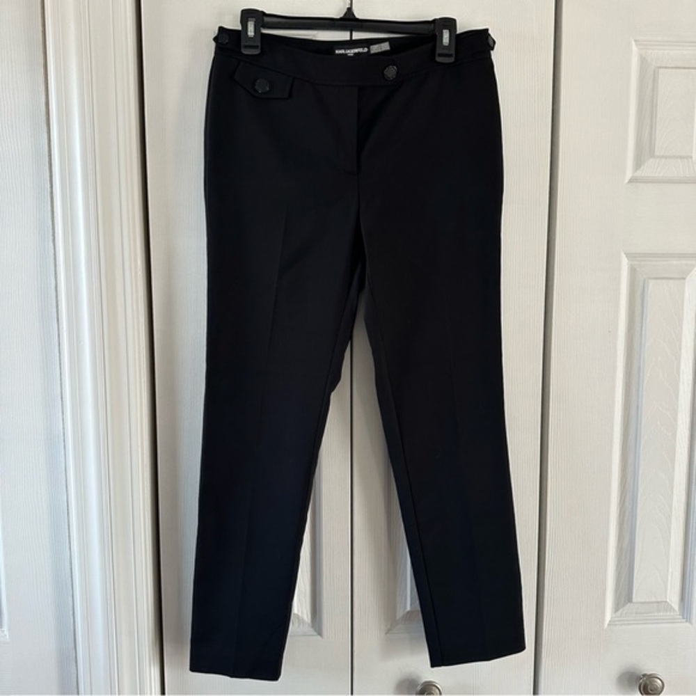 KARL LAGERFELD Black High waisted slacks